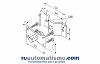 Perno cuadrado 10 mm.+soporte con agujeros M6 (Max.30 Nm)