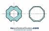Adaptadores eje octogonal de 52x0,8 Rueda + Corona